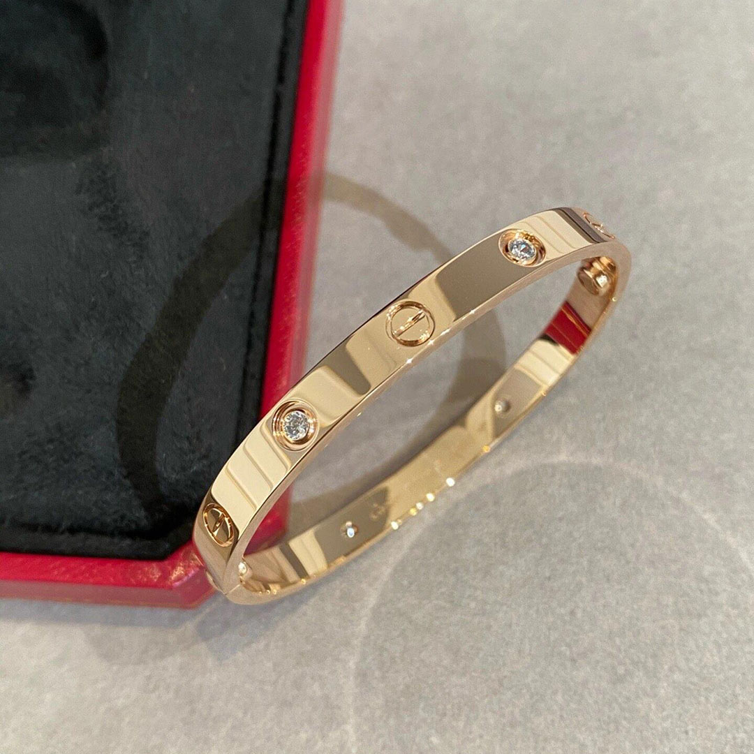 Cartier love bracelet 4 diamonds imitation