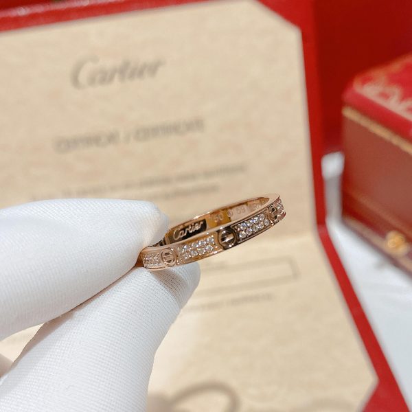 Cartier mini model paved diamond dupe