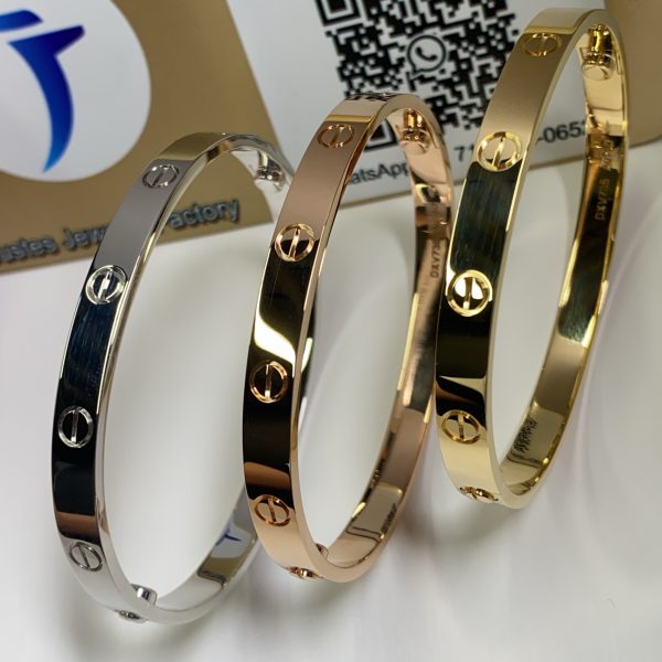 Fake cartier love bracelet real gold