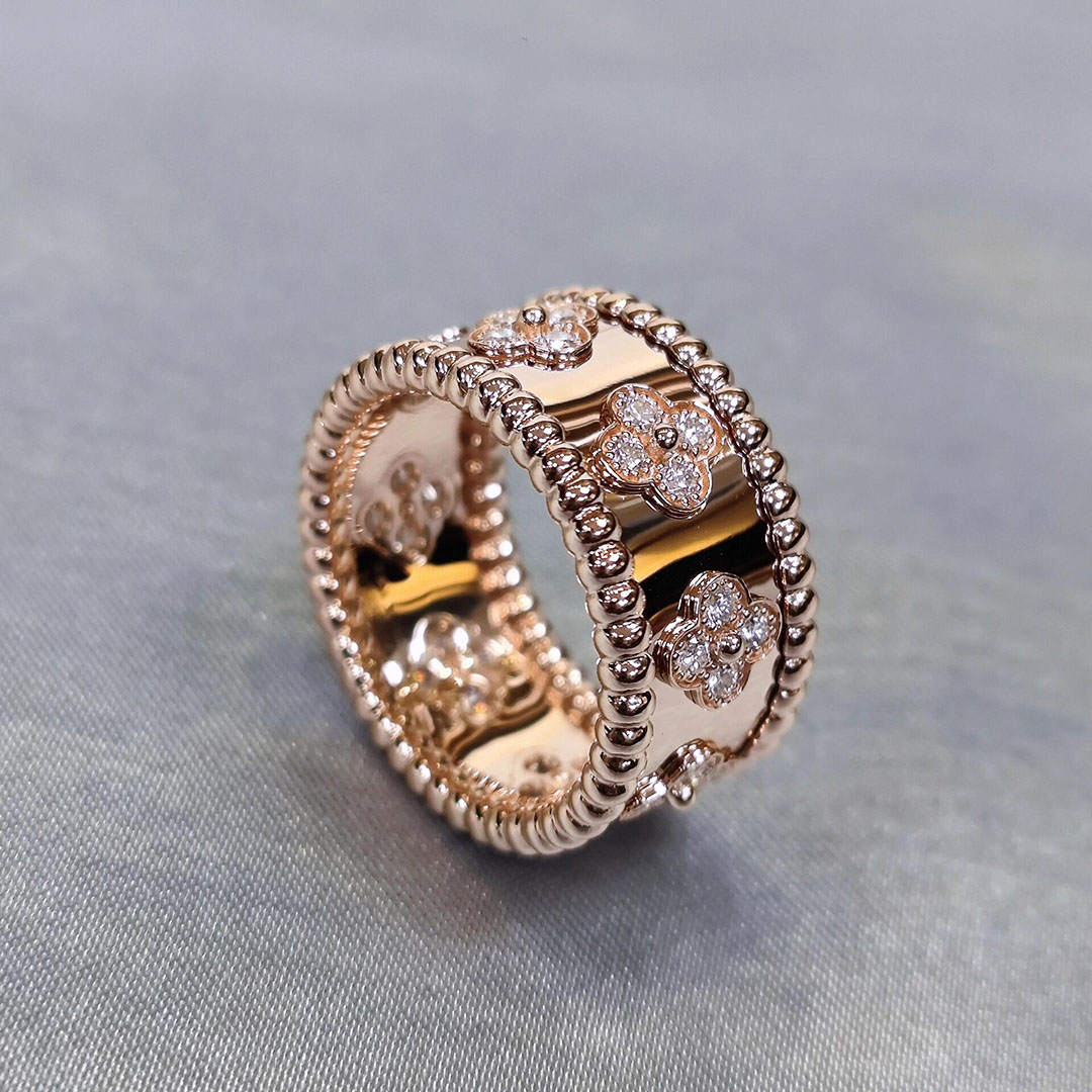 replica van cleef ring gold