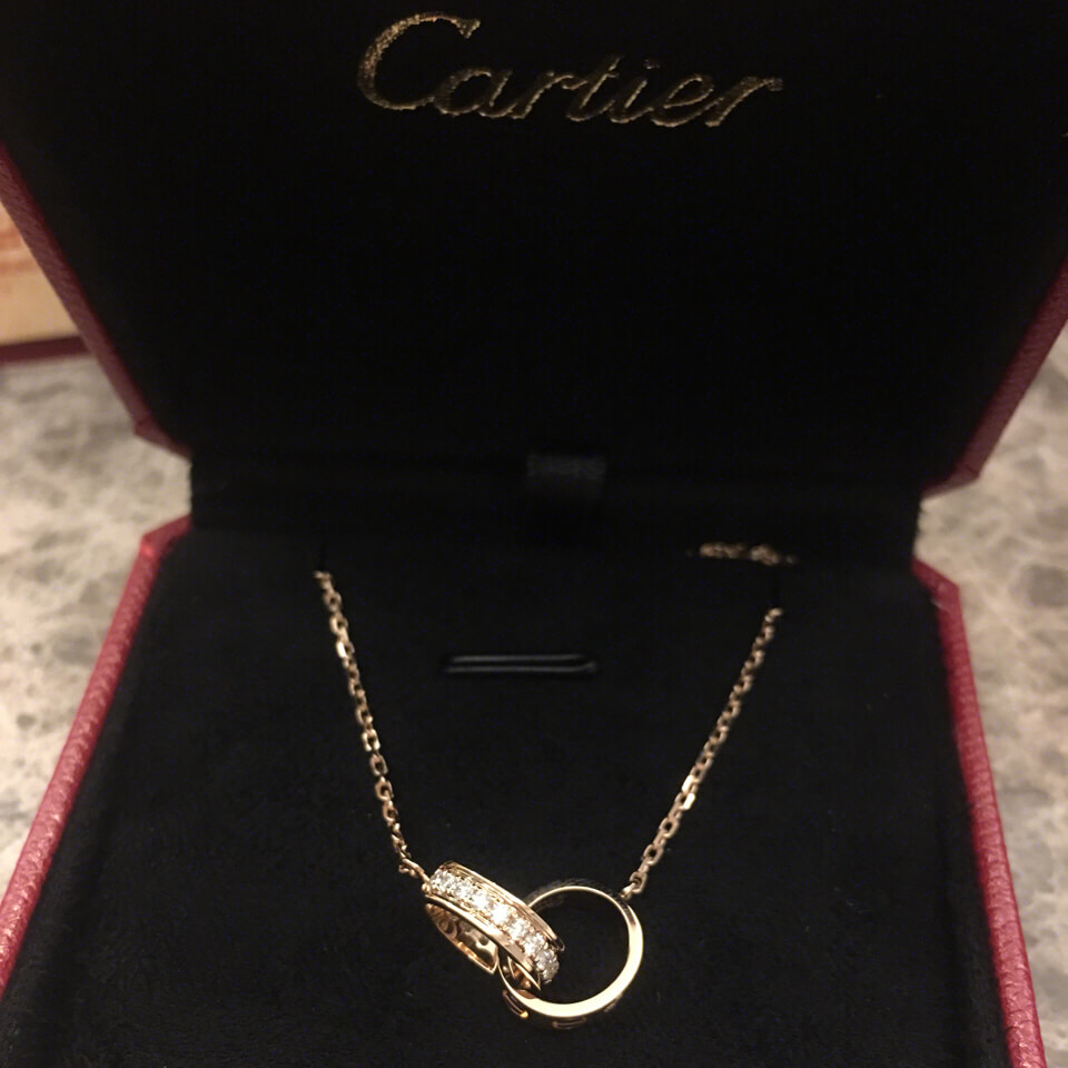 cartier style love necklace