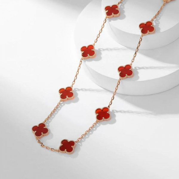 van cleef vintage alhambra necklace 10 motifs imitation cheap