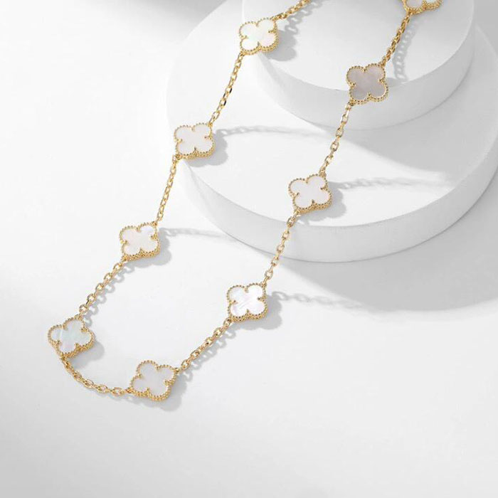 van cleef vintage alhambra necklace 10 motifs imitation price