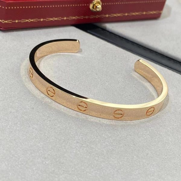 fake cartier love half bracelet