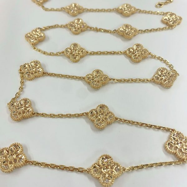 fake van cleef necklace diamonds