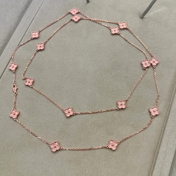 replica van cleef long necklace