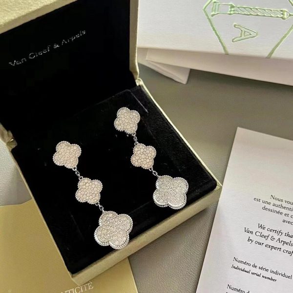 replica van cleef arpels Magic Alhambra earrings, 3 motifs