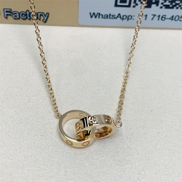 Cartier 18k yellow gold love necklace