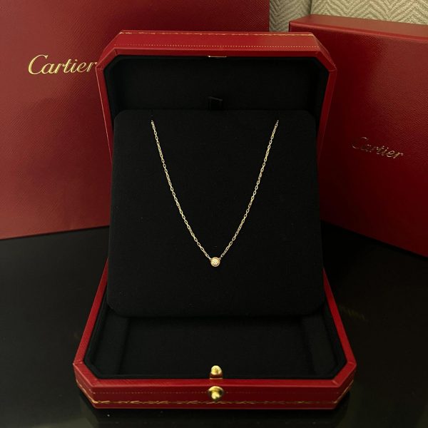 Fake Cartier D'amour Necklace Large 18k Yellow Gold