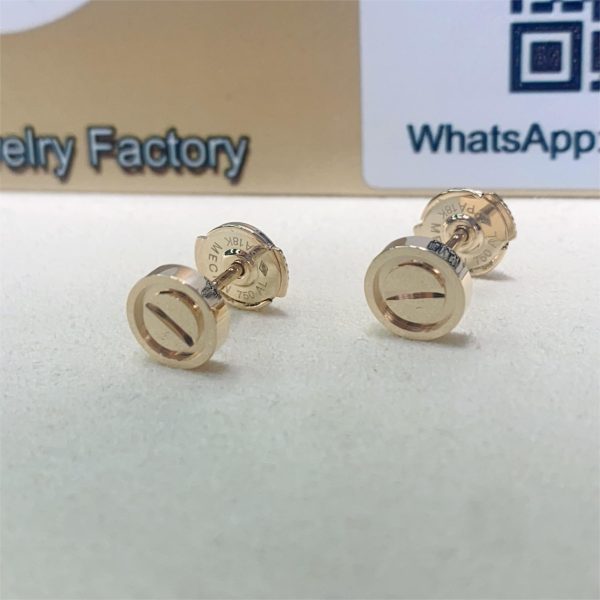 Cartier Love Earrings 18k Yellow Gold