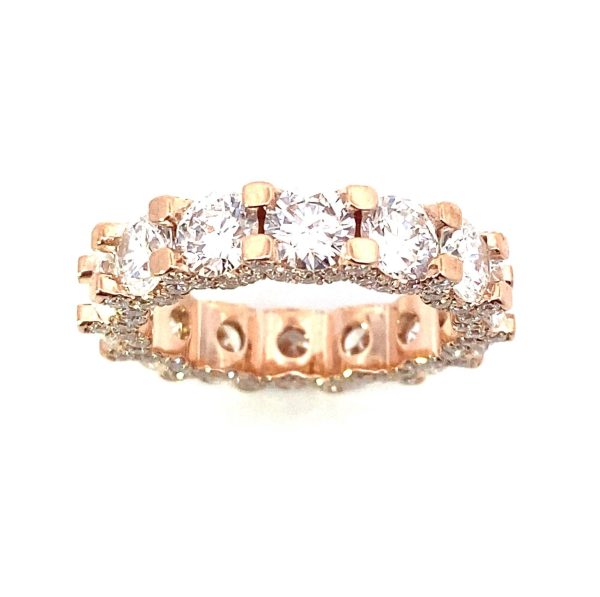 Pure Gold Single Row Diamond Tennis Ring