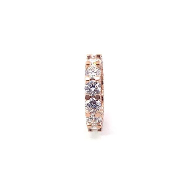 Pure Gold Single Row Diamond Tennis Ring