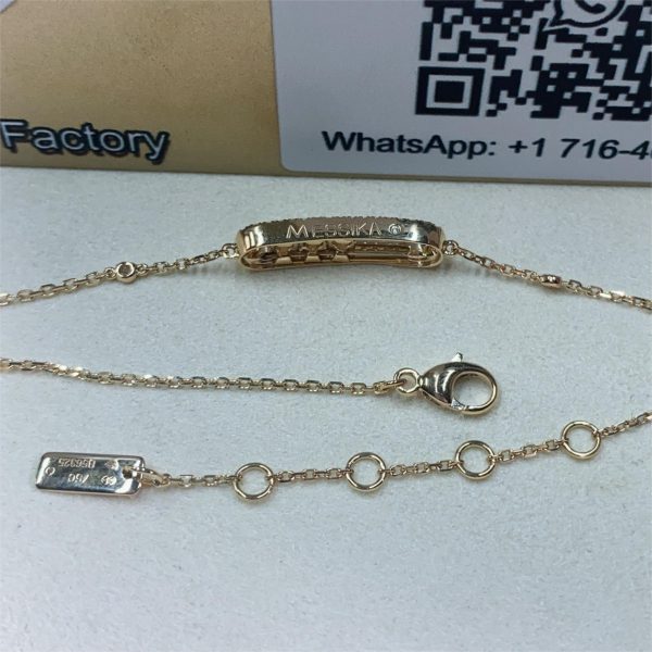 18K Yellow Gold Pavé Diamond Bracelet Baby Move