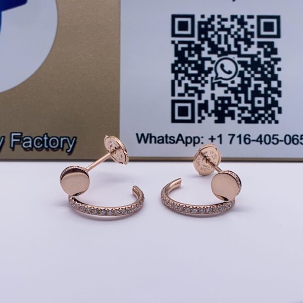 18K Rose Gold Juste un Clou Diamond Earrings