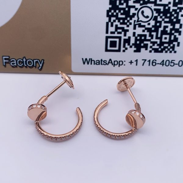 18K Rose Gold Juste un Clou Diamond Earrings