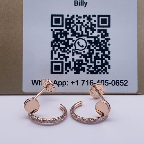 18K Rose Gold Juste un Clou Diamond Earrings